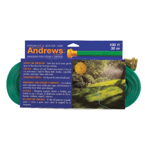 Andrews 1 in. D X 100 ft. L Medium Duty Sprinkler/Soaker Hose