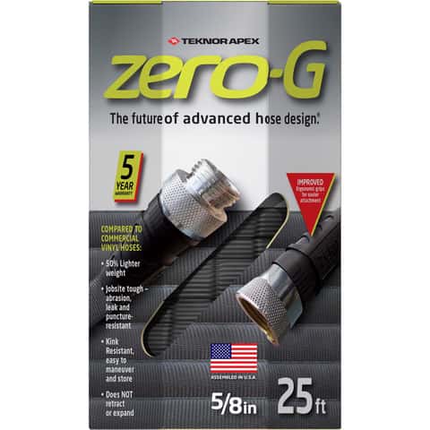Teknor Apex Zero-G 5/8 in. D X 25 ft. L Heavy Duty Commercial Grade Garden Hose