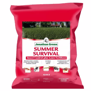 Jonathan Green Summer Survival Insect and Grub Control Lawn Fertilizer For All Grasses 5000 sq ft
