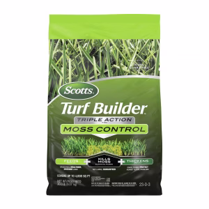 Scotts Turf Builder Moss and Fungus Control Lawn Fertilizer For Multiple Grass Types 4000 sq ft