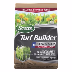 Scotts Turf Builder Weed & Feed Lawn Fertilizer For Multiple Grass Types 8000 sq ft