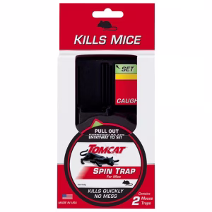 Tomcat Spin Trap Small Covered Animal Trap For Mice 2 pk