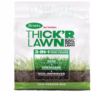 Scotts Turf Builder Tall Fescue Grass Sun or Shade Grass Seed and Fertilizer 12 lb