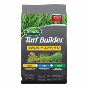 Scotts Turf Builder Triple Action Weed & Feed Lawn Fertilizer For All Grasses 10000 sq ft