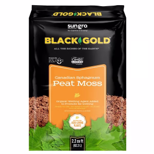 Black Gold Organic Canadian Sphagnum Peat Moss 2.2 cu ft