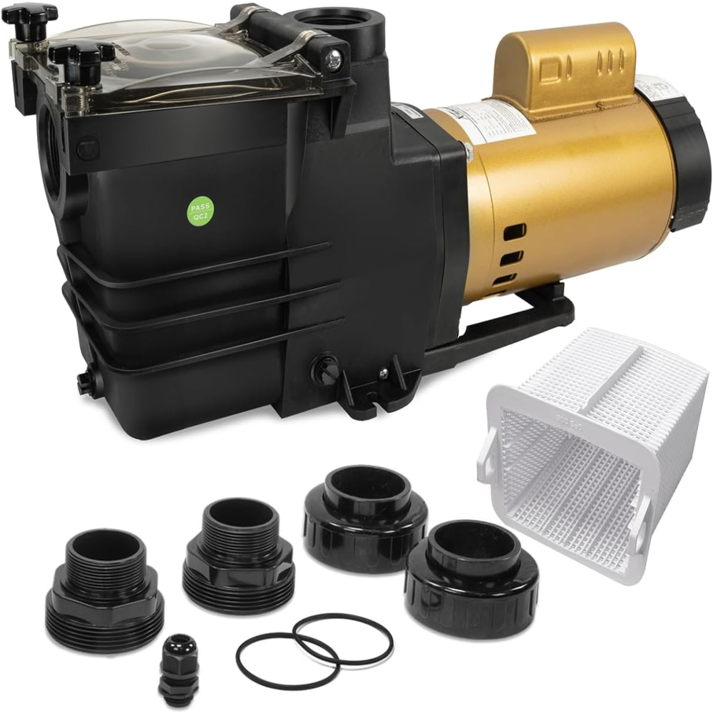 XtremepowerUS 1HP Dual Speed Pool Pump for Above/In-Ground