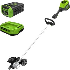 Greenworks 60V 8" Brushless Cordless Edger with 2.0Ah Battery & Charger