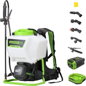 Greenworks 60V 4 Gallon Battery Powered Backpack Sprayer