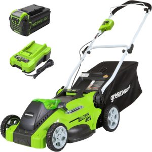 Greenworks 40V 16" (Push) Cordless Lawn Mower, 4.0Ah Battery