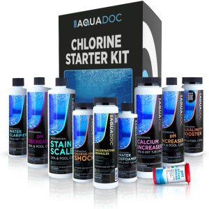 Hot Tub Chemicals Starter Kit - Chlorine Spa Starter Kit Chemicals for Hot Tub - Convenient Hot Tub Starter Kit & ph Control Kit