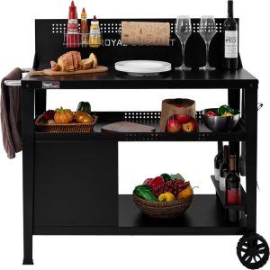 Royal Gourmet PC4401B 3-Tier Dining Cart