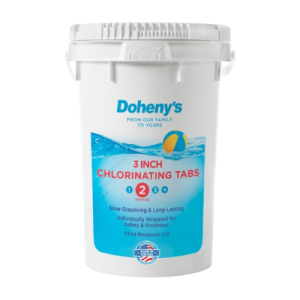 Doheny’s 3-Inch Stabilized Chlorine Tablets for Sanitizing Swimming Pools