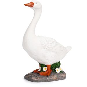 GIGALUMI 19" Large Porch Goose Statue