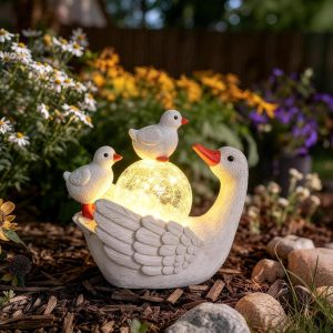 GIGALUMI Porch Goose Statue