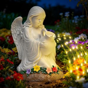 GIGALUMI Garden Statue, Solar Angel Decor