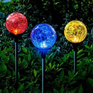 GIGALUMI Solar Garden Lights 3 Pack